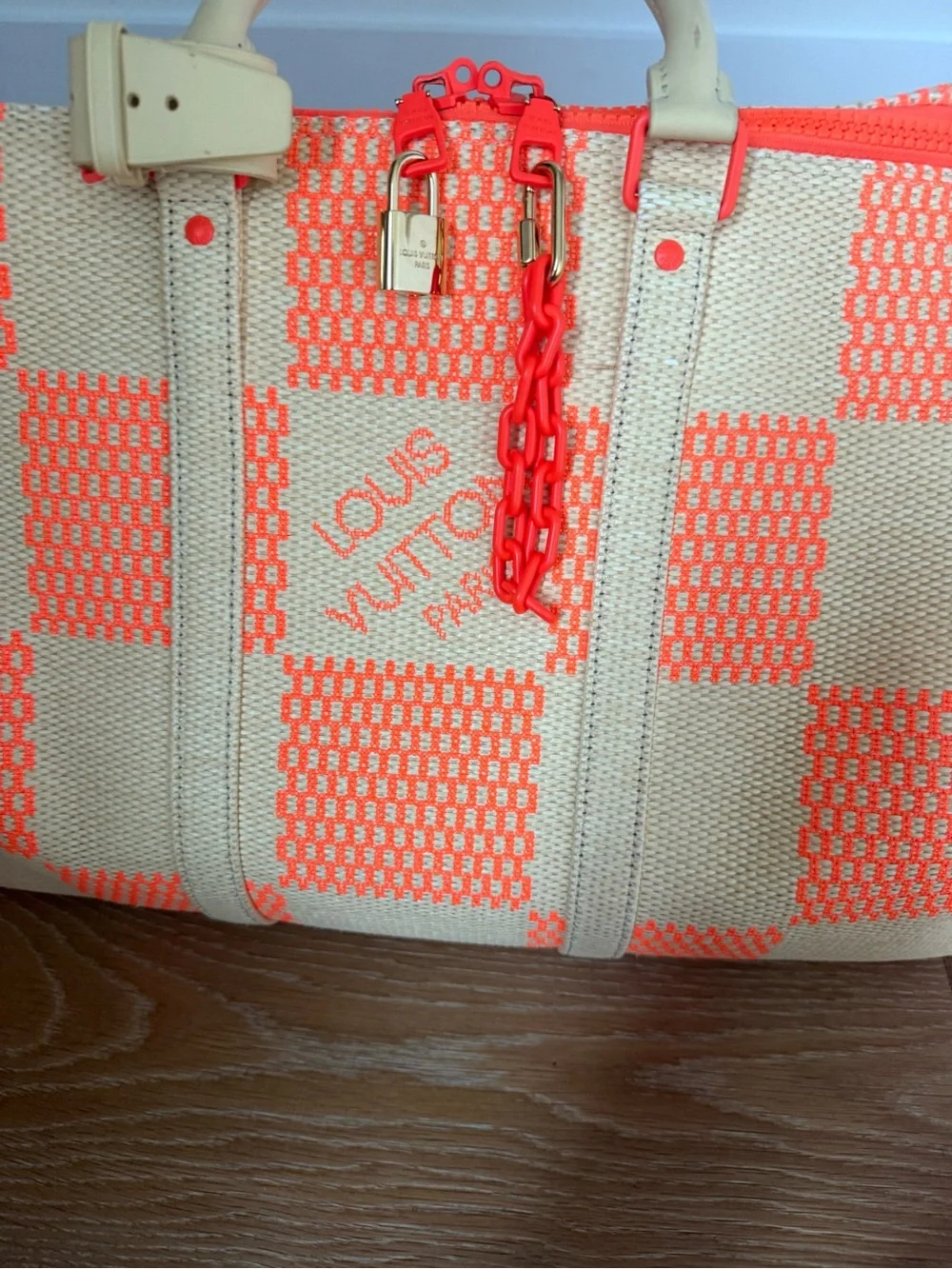 Louis Vuitton Damier Keepall Bandouliere 50 Checkered Weekender